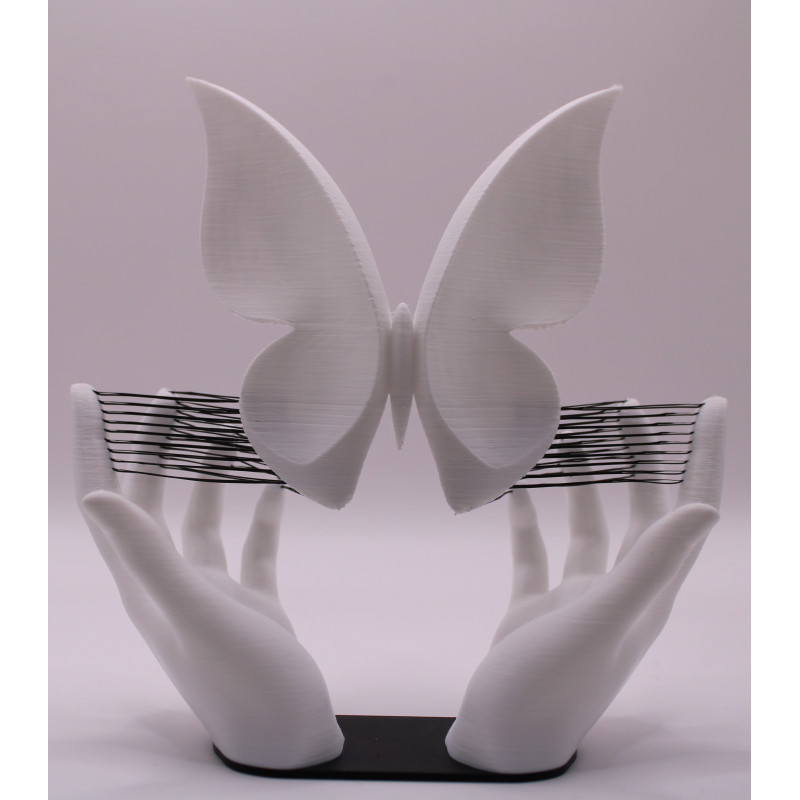 Butterfly_Hands – 3D-gedruckte PLA Figur | Moderne Deko mit Schmetterling