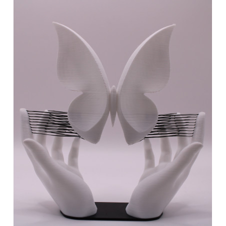 Butterfly_Hands – 3D-gedruckte PLA Figur | Moderne Deko mit Schmetterling