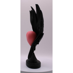 Geflügeltes Herz 2 | 3D-gedruckte Herzfigur aus PLA