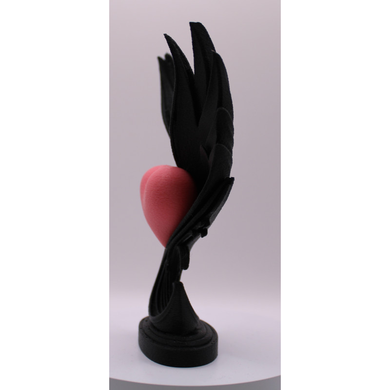 Geflügeltes Herz 2 | 3D-gedruckte Herzfigur aus PLA