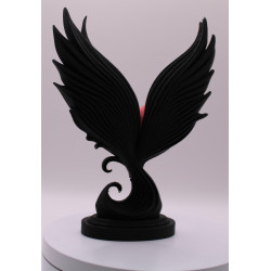 Geflügeltes Herz 2 | 3D-gedruckte Herzfigur aus PLA
