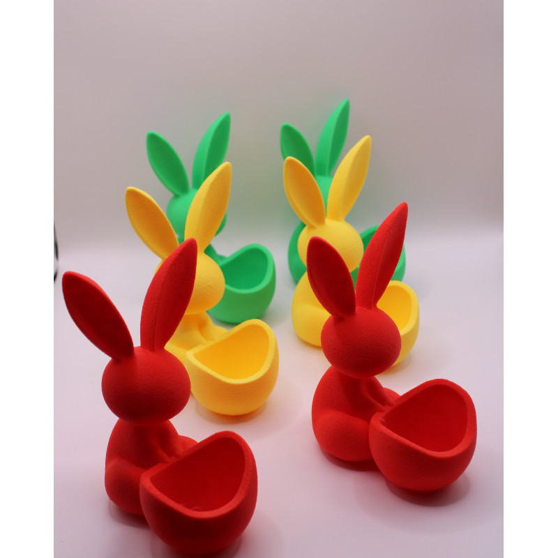 Ostereierbecher „Hase“ aus PLA – 3D-gedruckt 6er SET